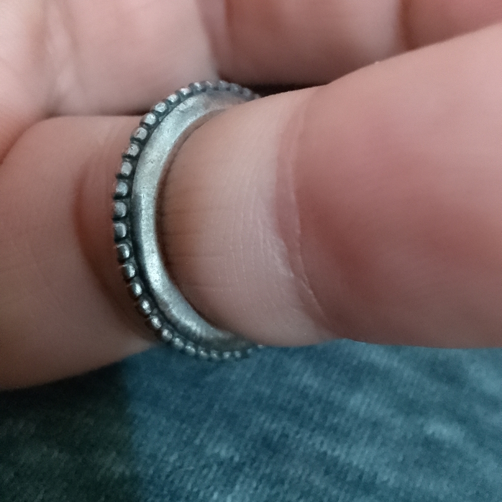 Vintage Pandora  925 sterling silver handmade spiral ring, size 6/6.5